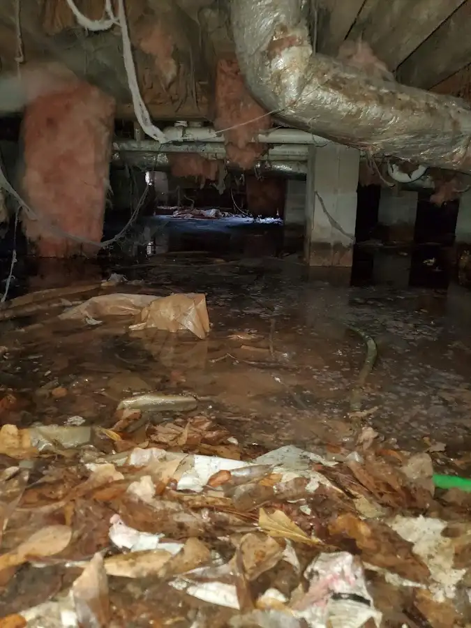 Crawl space flood assessment for Commercial Water Damage Restoration in Kokomo