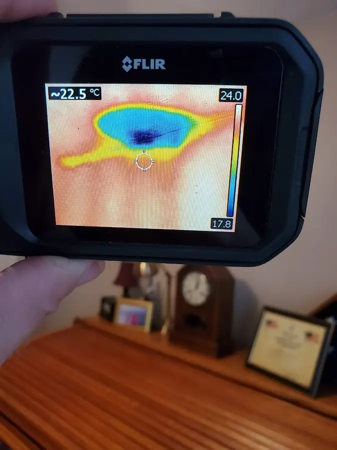 Thermal imaging inspection for water damage in Kokomo